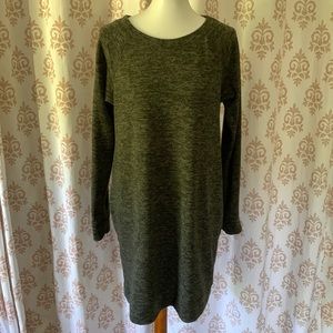 Miracle Berry gray sweater Dress with pockets S